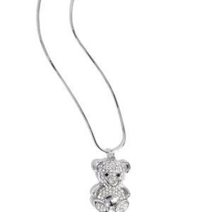 *  NEW*. Silver Teddy Bear Pendant Necklace

“Cuddly Chic”
